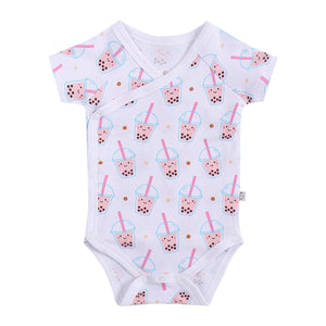 Mommy & Me Set Organic Cotton T-Shirt + Onesie - Boba Boba Collection - The Wee Bean